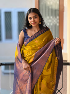 Zari Weaving Semi Silk Saree | TR136