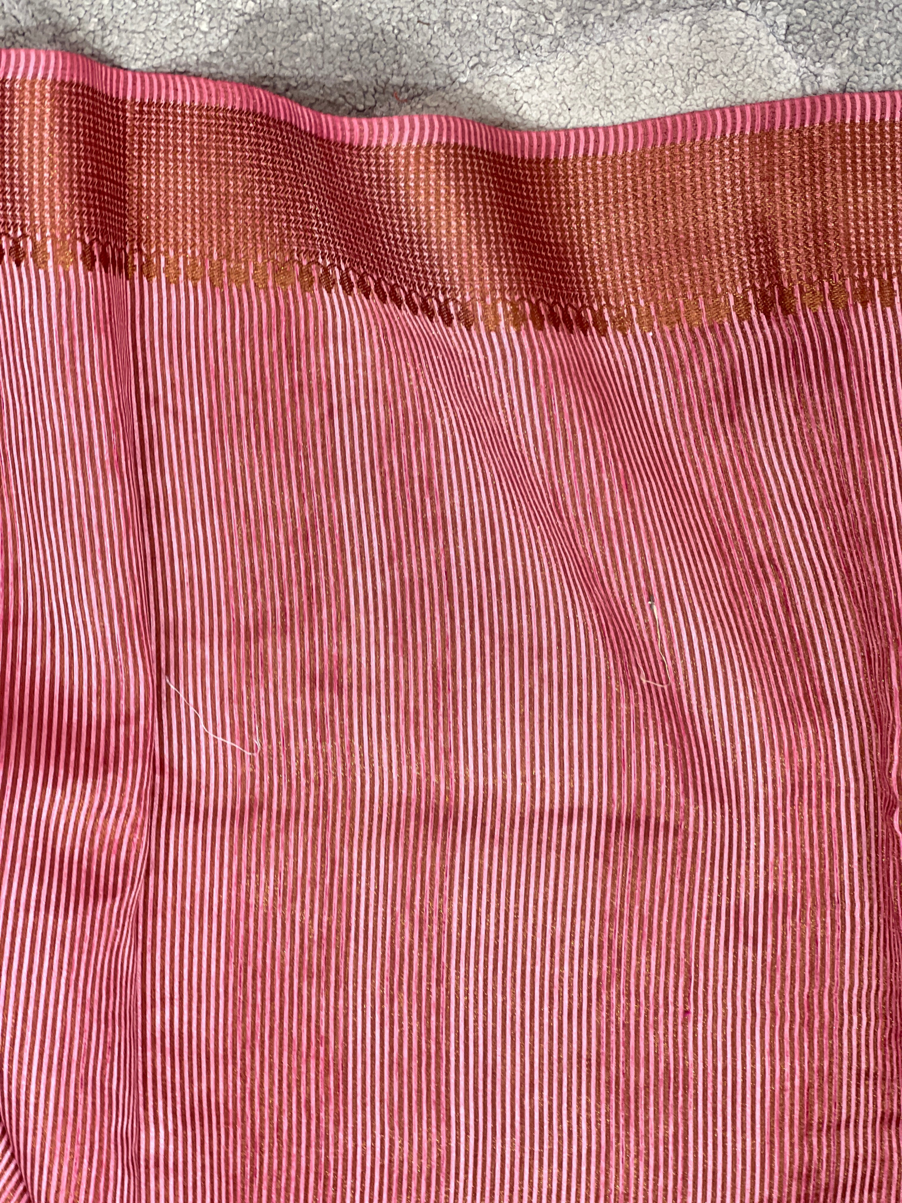 Floral Embroidery With Zari Border Detailed Semi Tussar Saree | SUN352