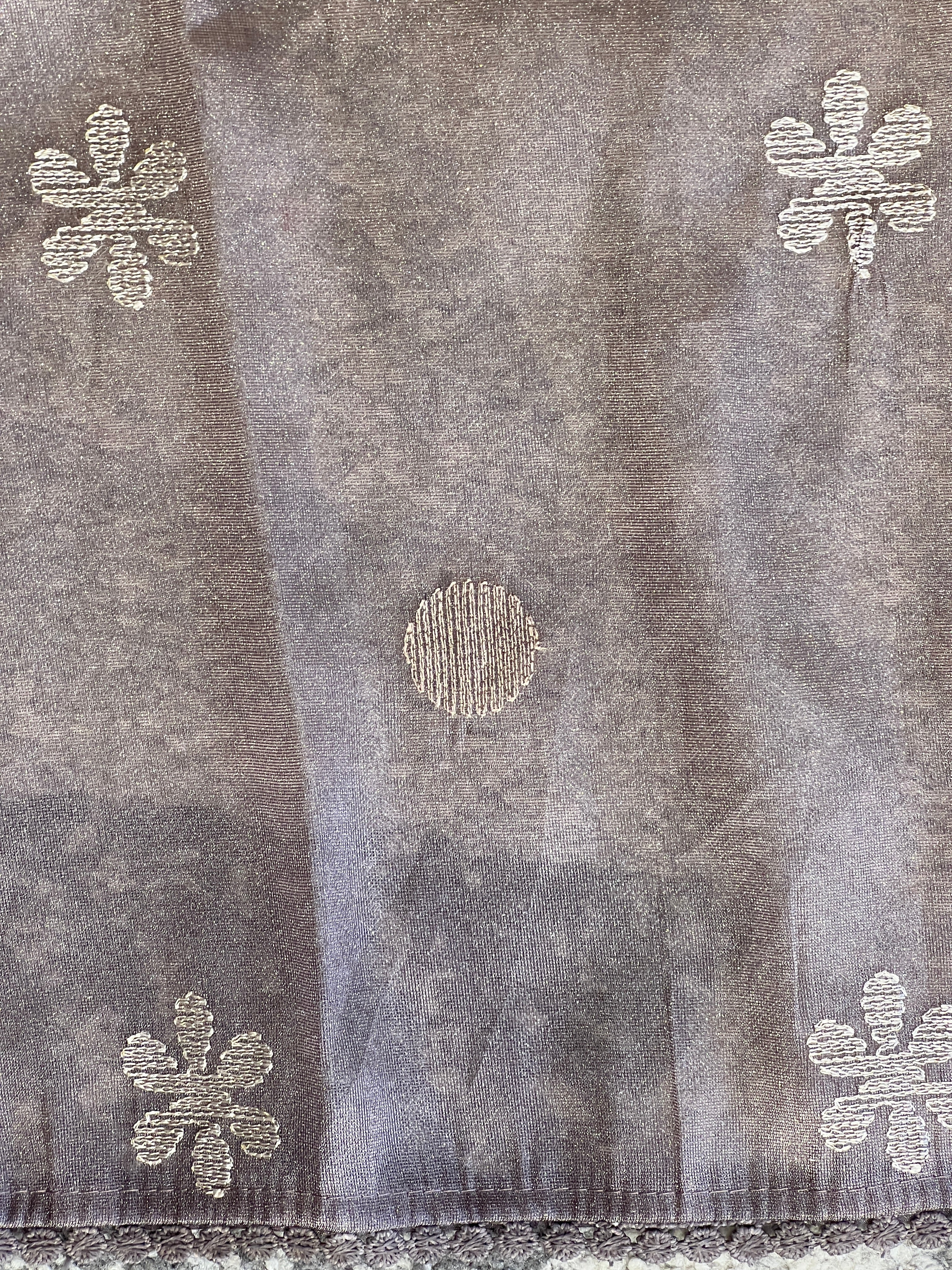 Floral Embroidery Detailed Shimmer Organza Saree | BLD1889