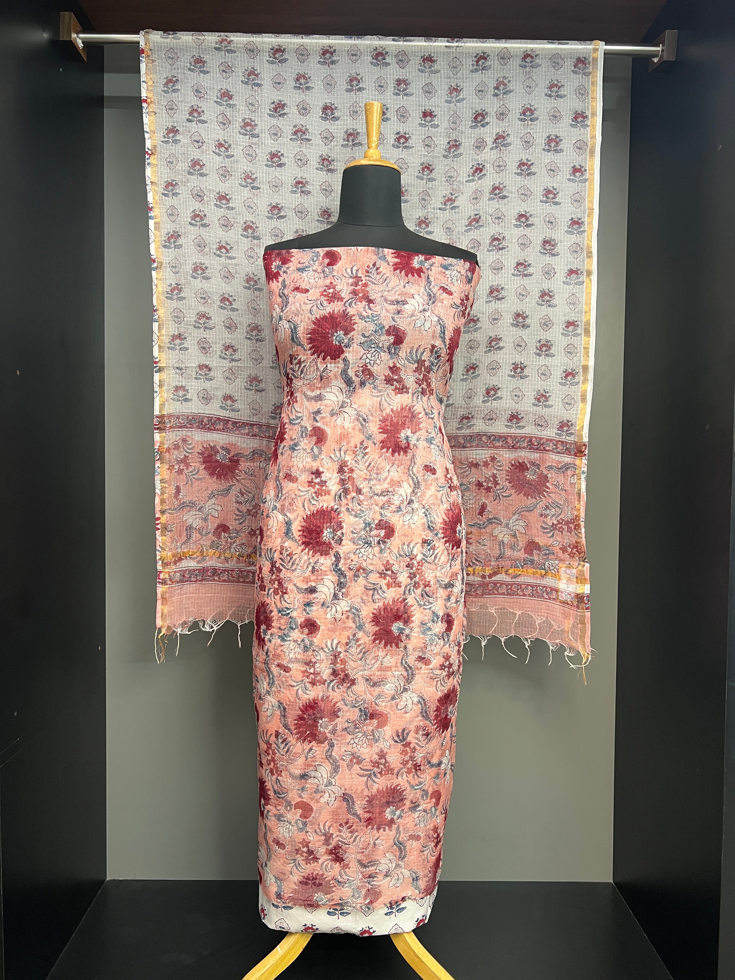 Floral Printed Kota Salwar Set | VFC581