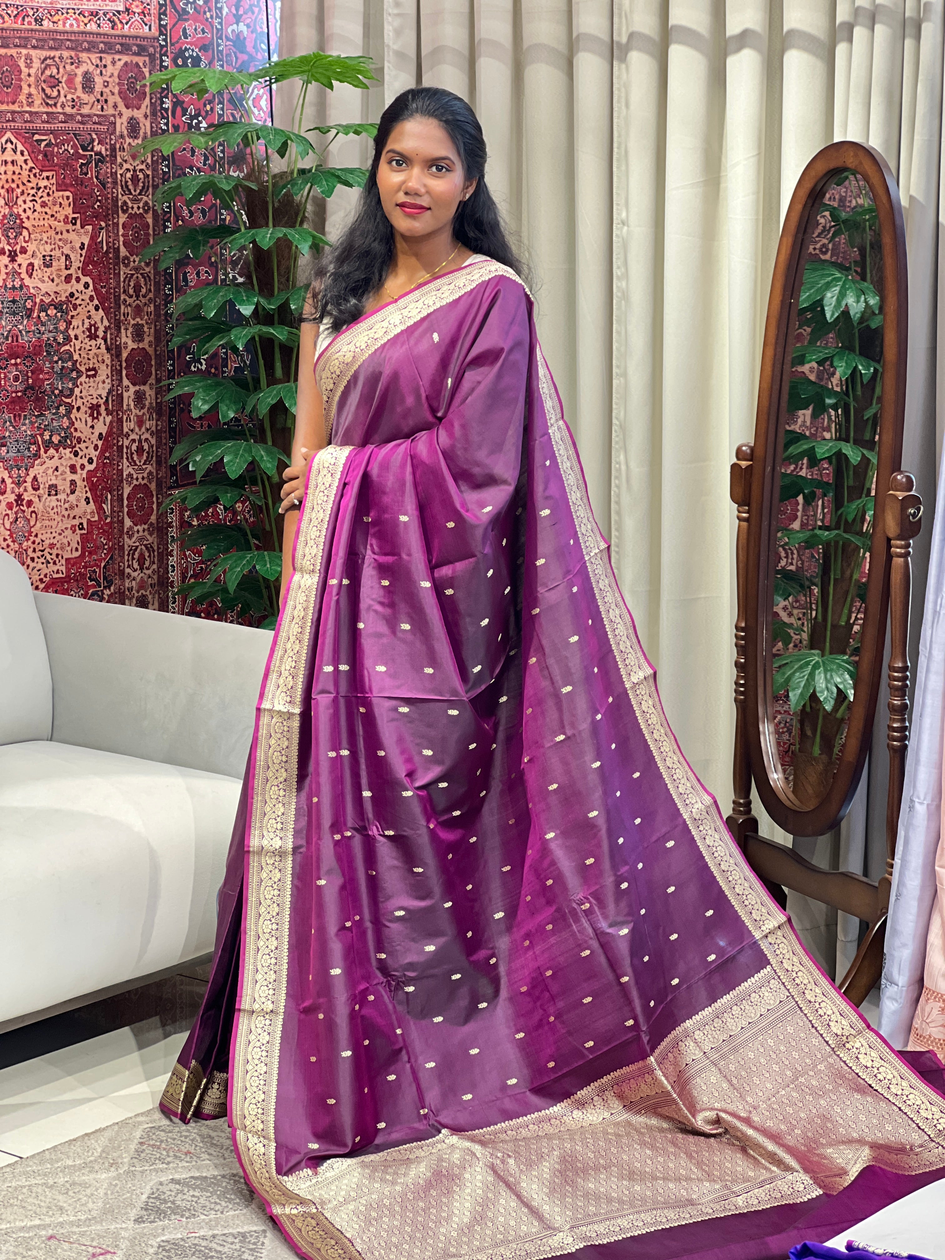 Banarasi Weaved Pure Tussar Saree | NO163