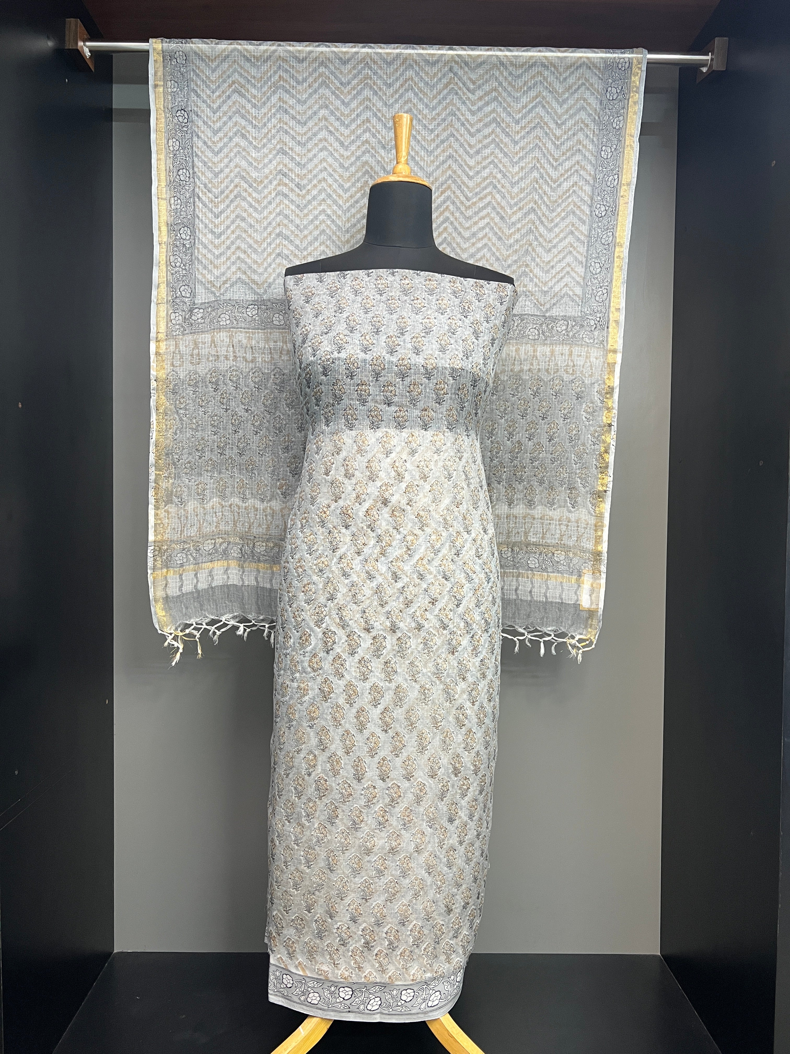 Floral Printed Kota Salwar Set | VFC579