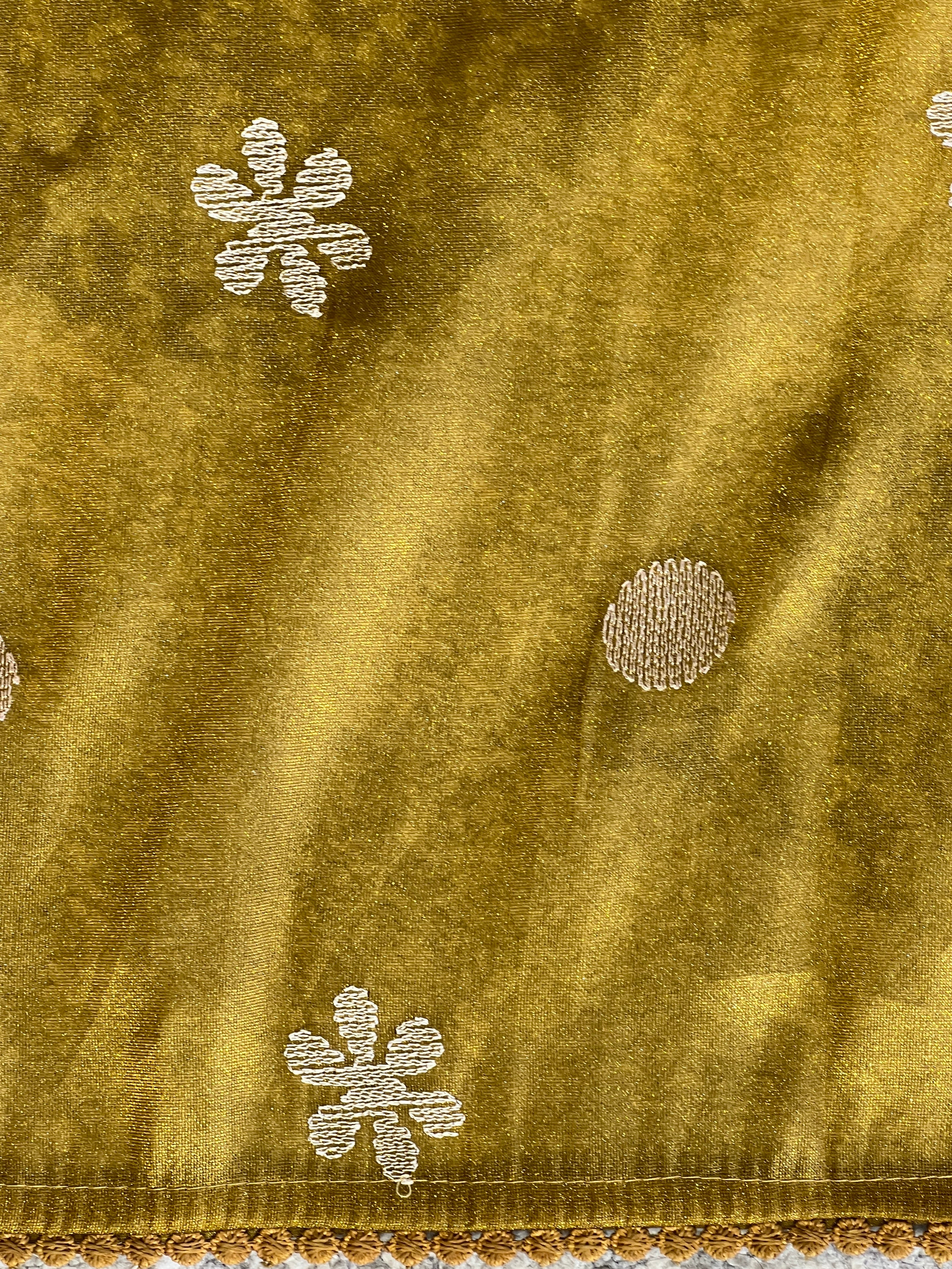 Floral Embroidery Detailed Shimmer Organza Saree | BLD1891