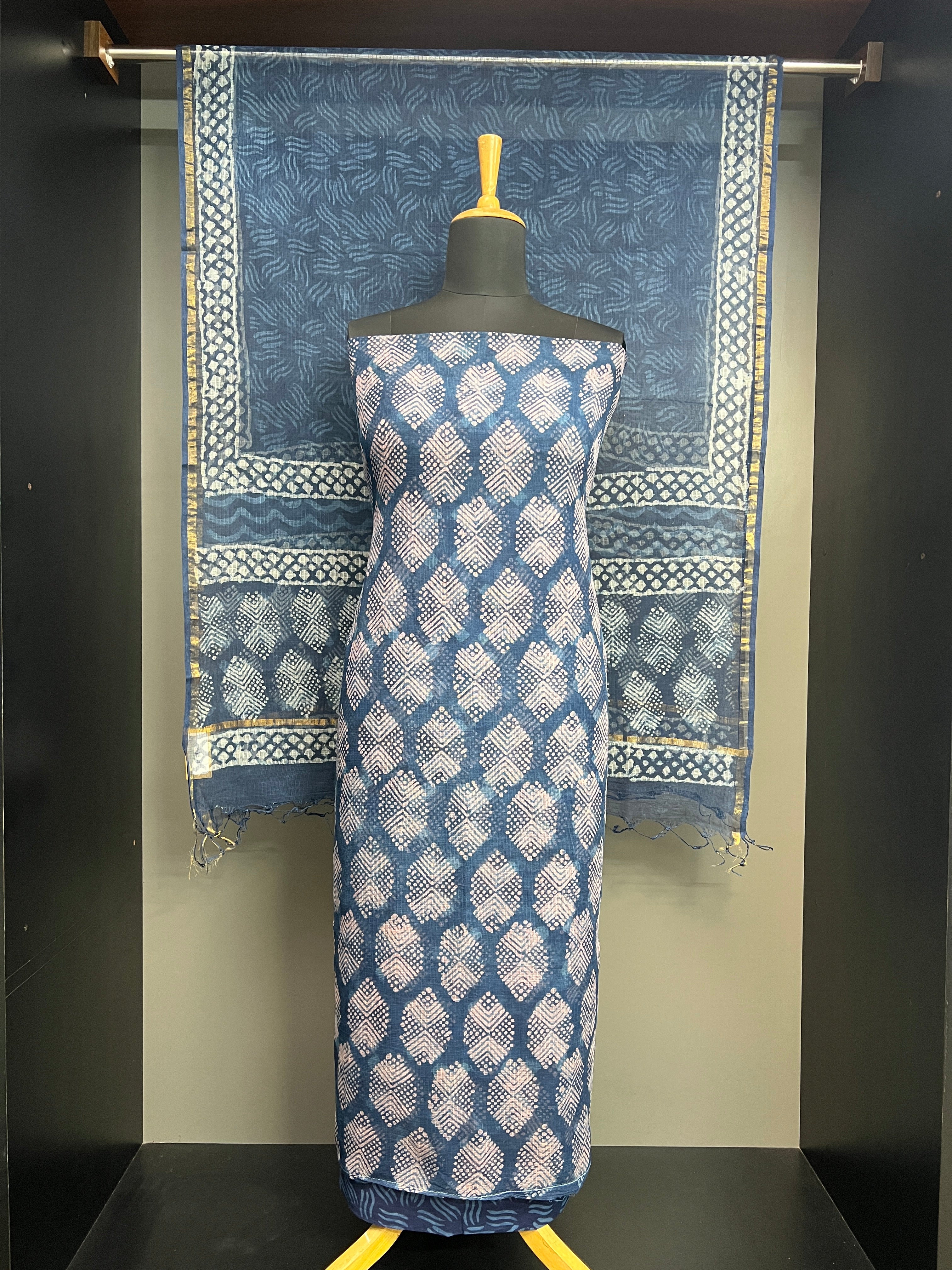 Hand Block Printed Salwar Set | VFC563