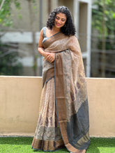 Block Printed Design Silk Chanderi Saree | RGD200