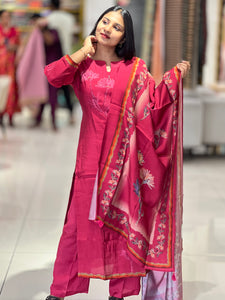 Digital Printed Muslin Kurta Set | IB126