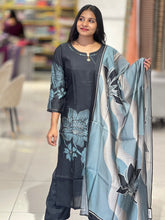 Floral Digital Printed Muslin Kurta Set | IB128