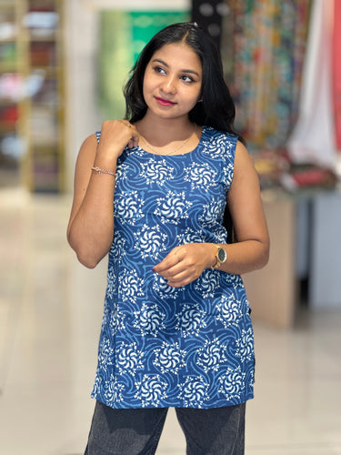 Print Detailed Cotton Kurta | DNT486