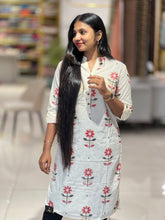 Floral Printed Cotton Kurta | PGI209