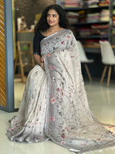 Floral Digital Printed Linen Saree | SMC116