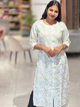Floral Embroidery Detailed Cotton kurta | PGI234