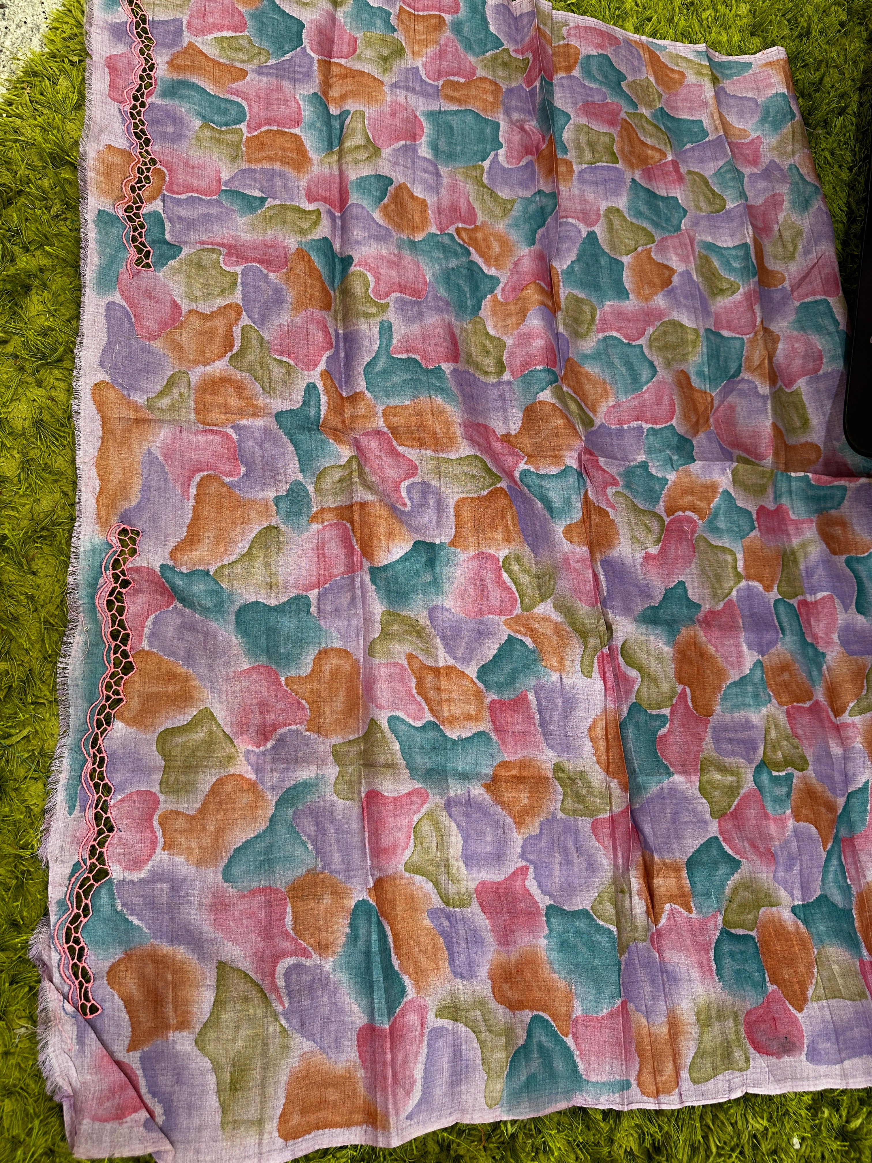 Twine Cutwork Placement Detailed Kota Saree | TC475