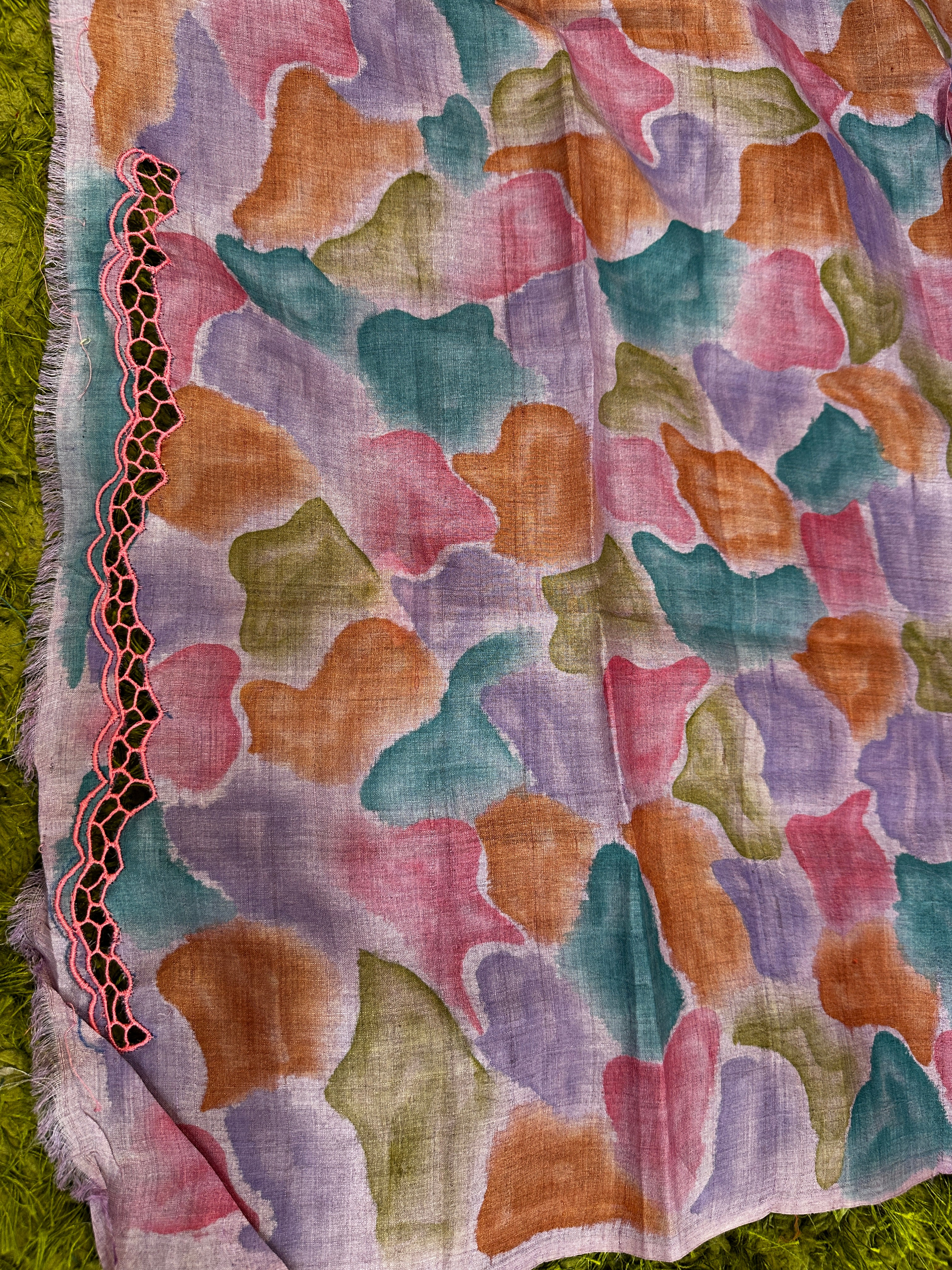 Twine Cutwork Placement Detailed Kota Saree | TC475