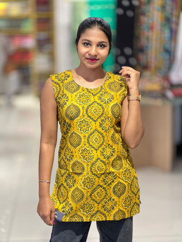 Ajrak Inspired Printed Cotton Kurta | DNT479