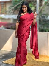 Modal Silk Plain  Saree | VFC424