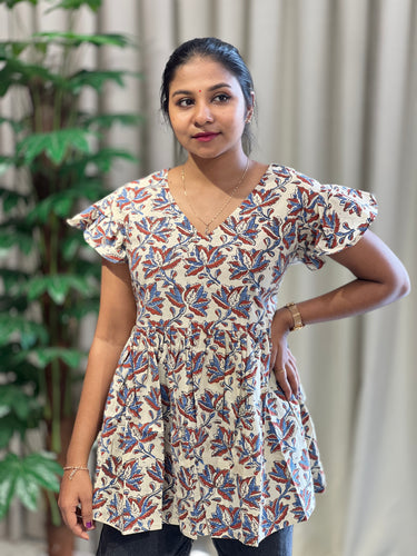 Printed Cotton Short Kurta | DNT477