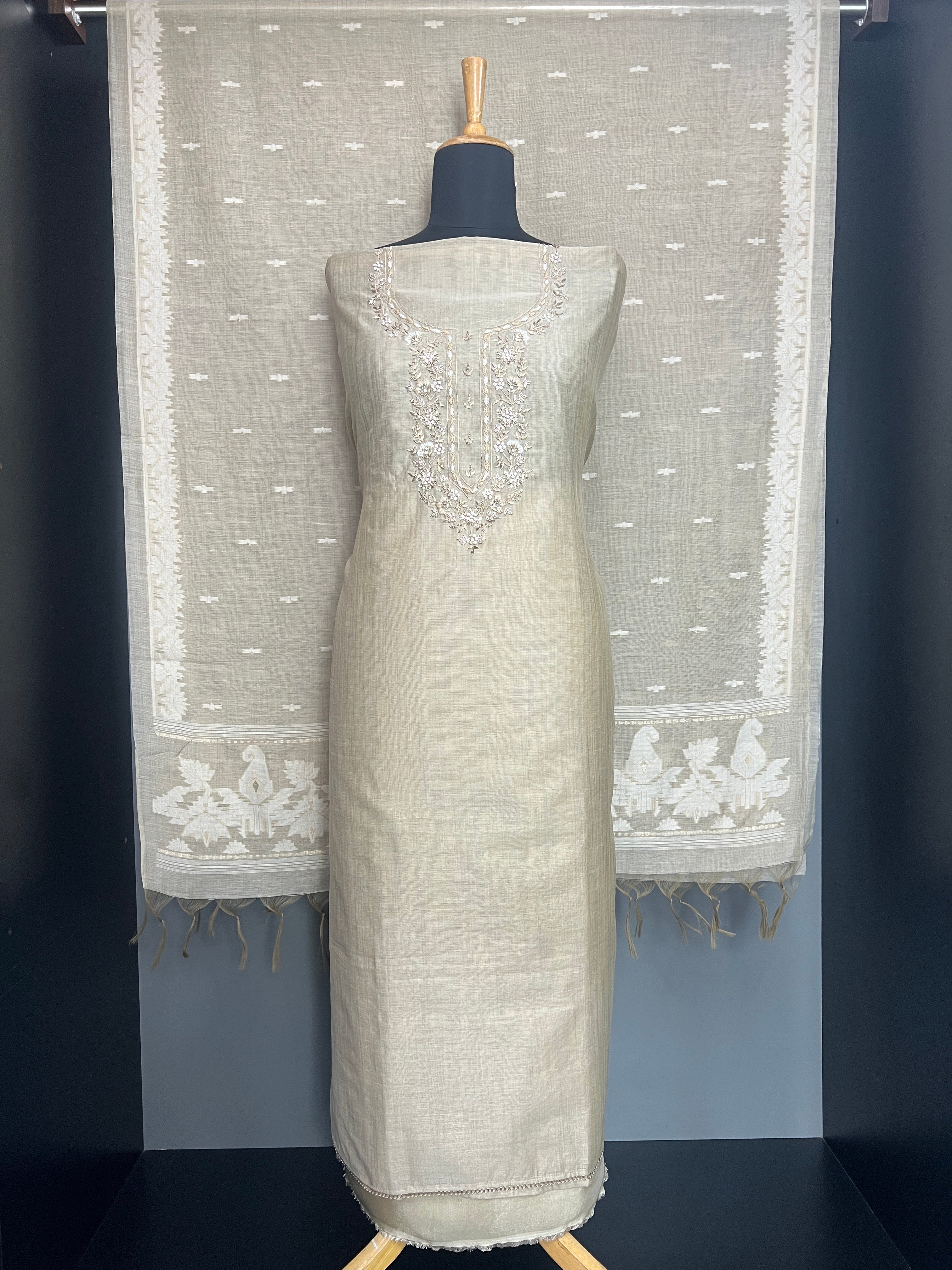 Handwork Chanderi Salwar Set | MM473