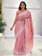 Embroidery Tussar Finish Saree | RP547