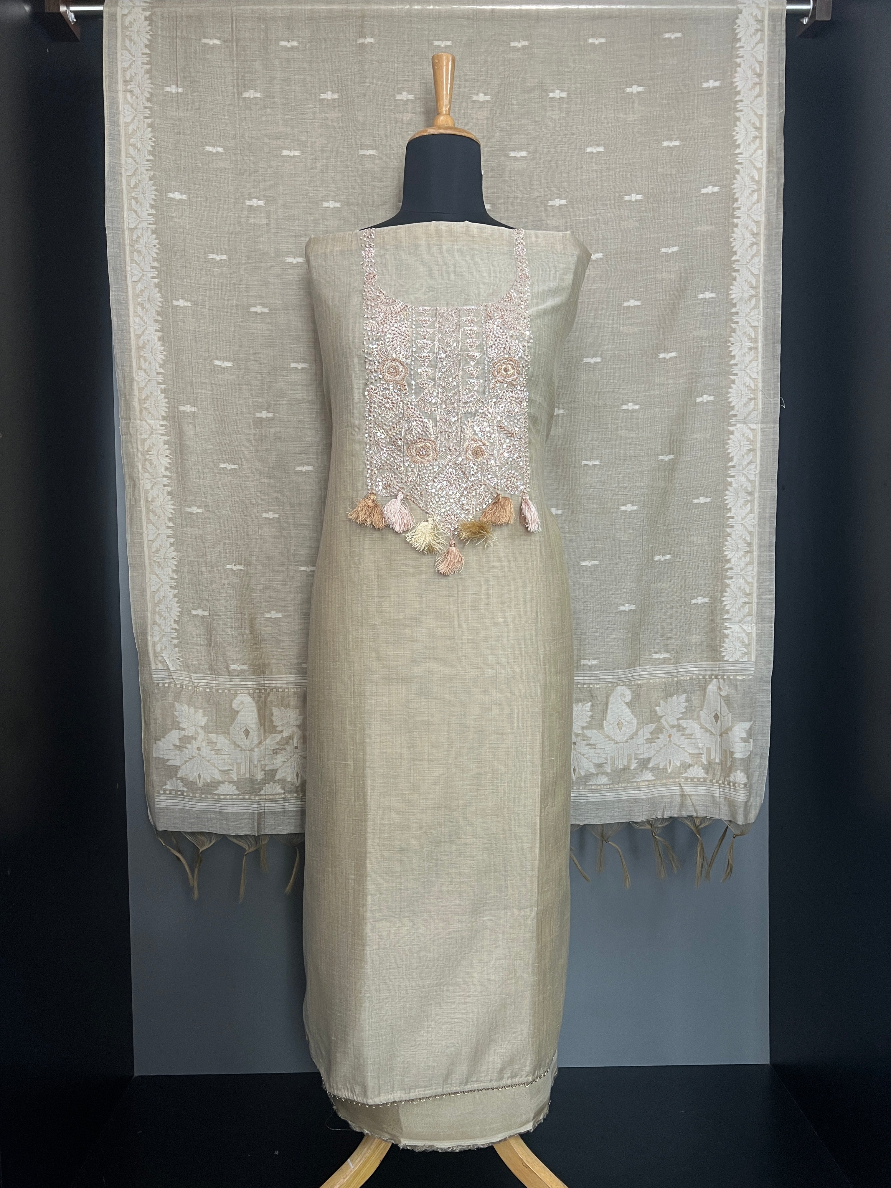 Handwork Chanderi Salwar Set | MM478