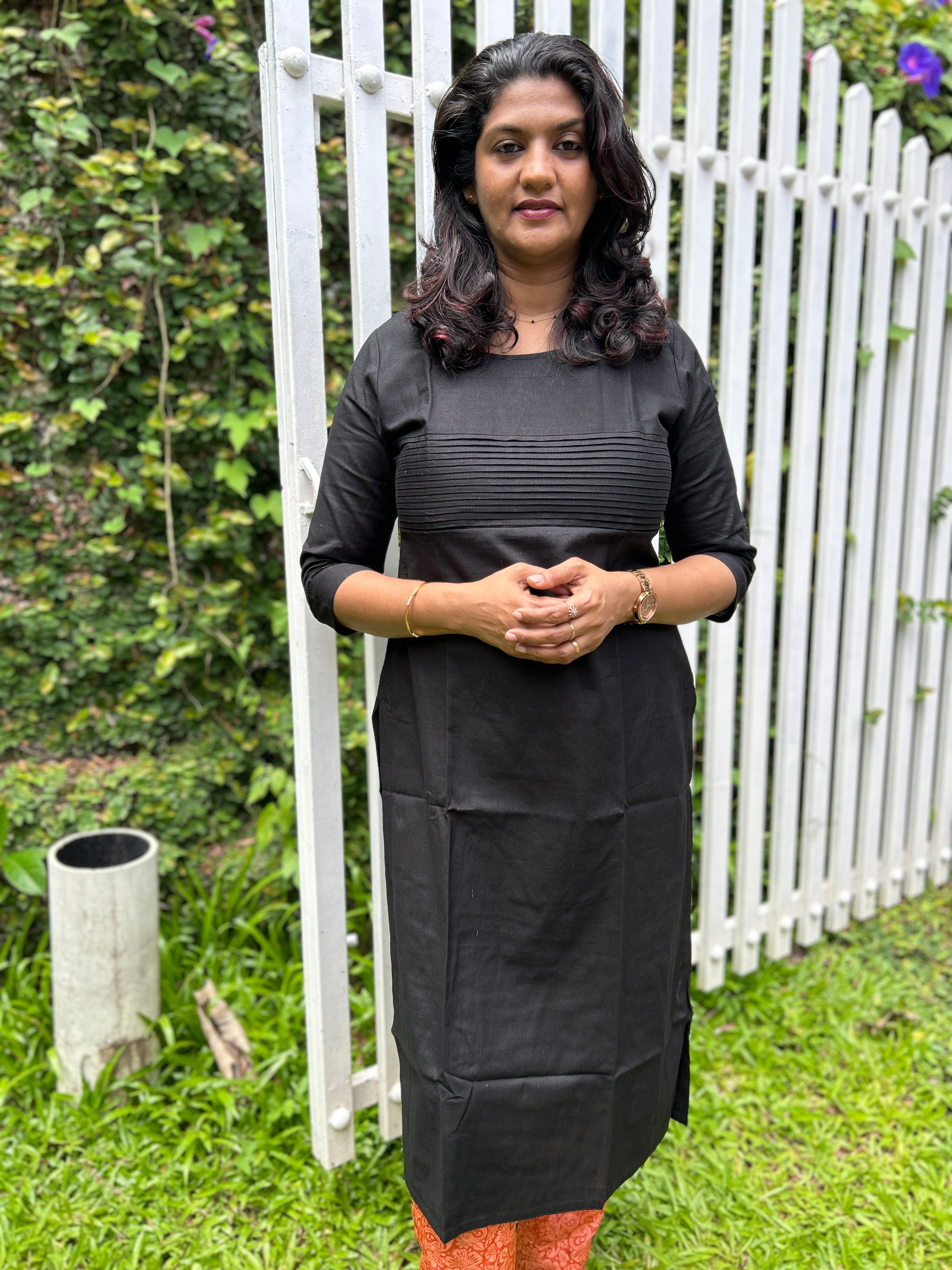 Pin Tuck Design Cotton Kurta  | SV215