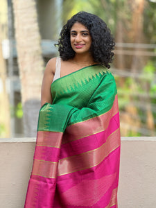 Kadai Weaving Semi Silk Saree | SKH162