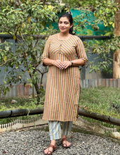 Zig Zag Printed South Cotton Kurta | GHB106