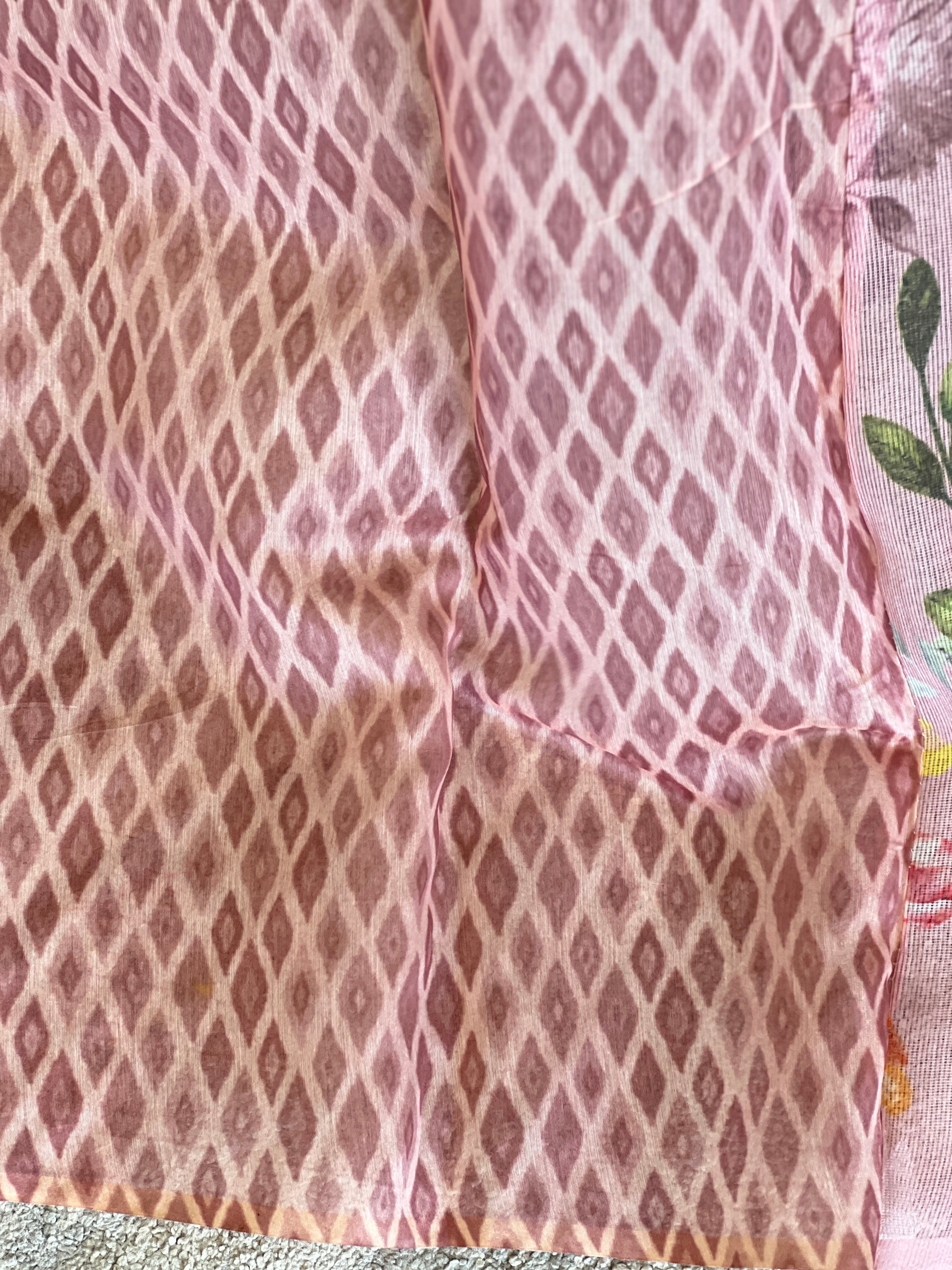 Floral Digital Printed Supernet Kota Saree | BLD1213