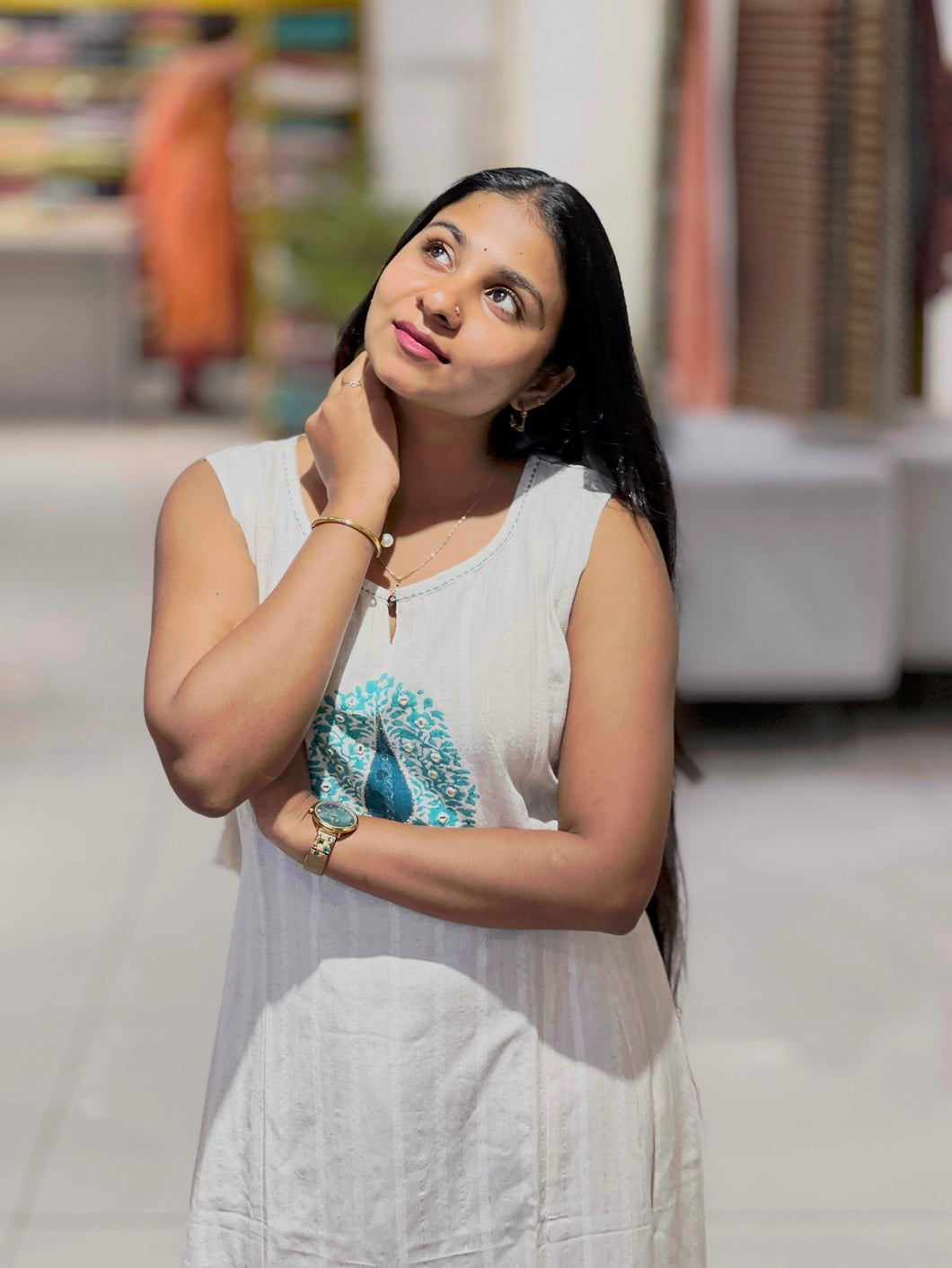Printed Soft Cotton Kurta & Bottom | IB106