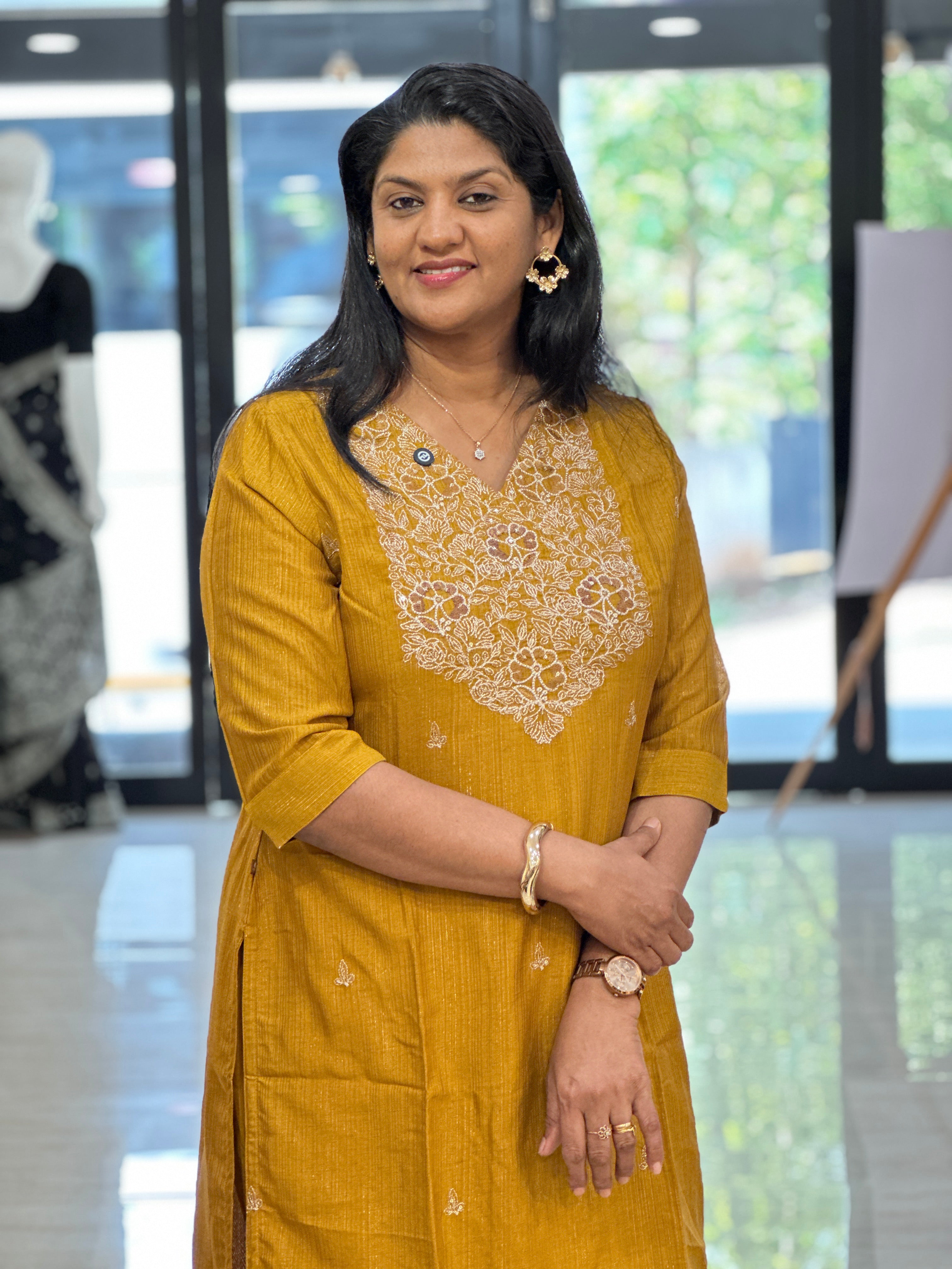 Embroidery Detailed Art Silk Kurta | VSI197