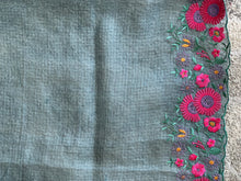 Floral Embroidery Tussar Kota Saree | SBS871