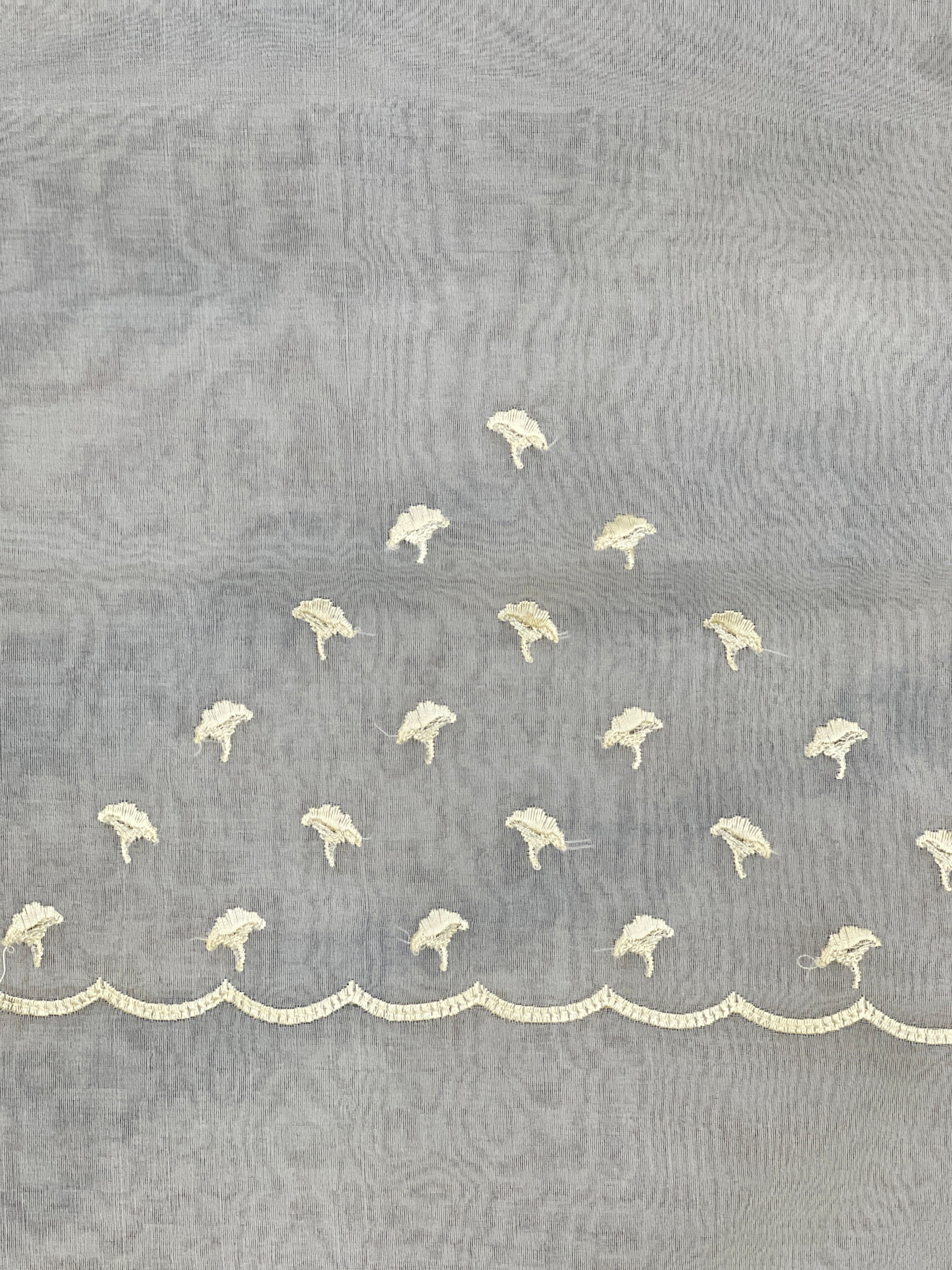 Embroidered Viscose Organza Saree | ZSS433