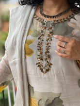 Floral Patterned semi Organza Kurta Set | FW172