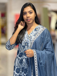 Floral Printed Cotton Kurta Set | NCF294