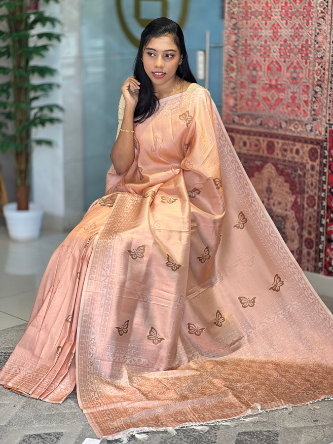 Butterfly Design  Semi Silk  Saree | KRK492