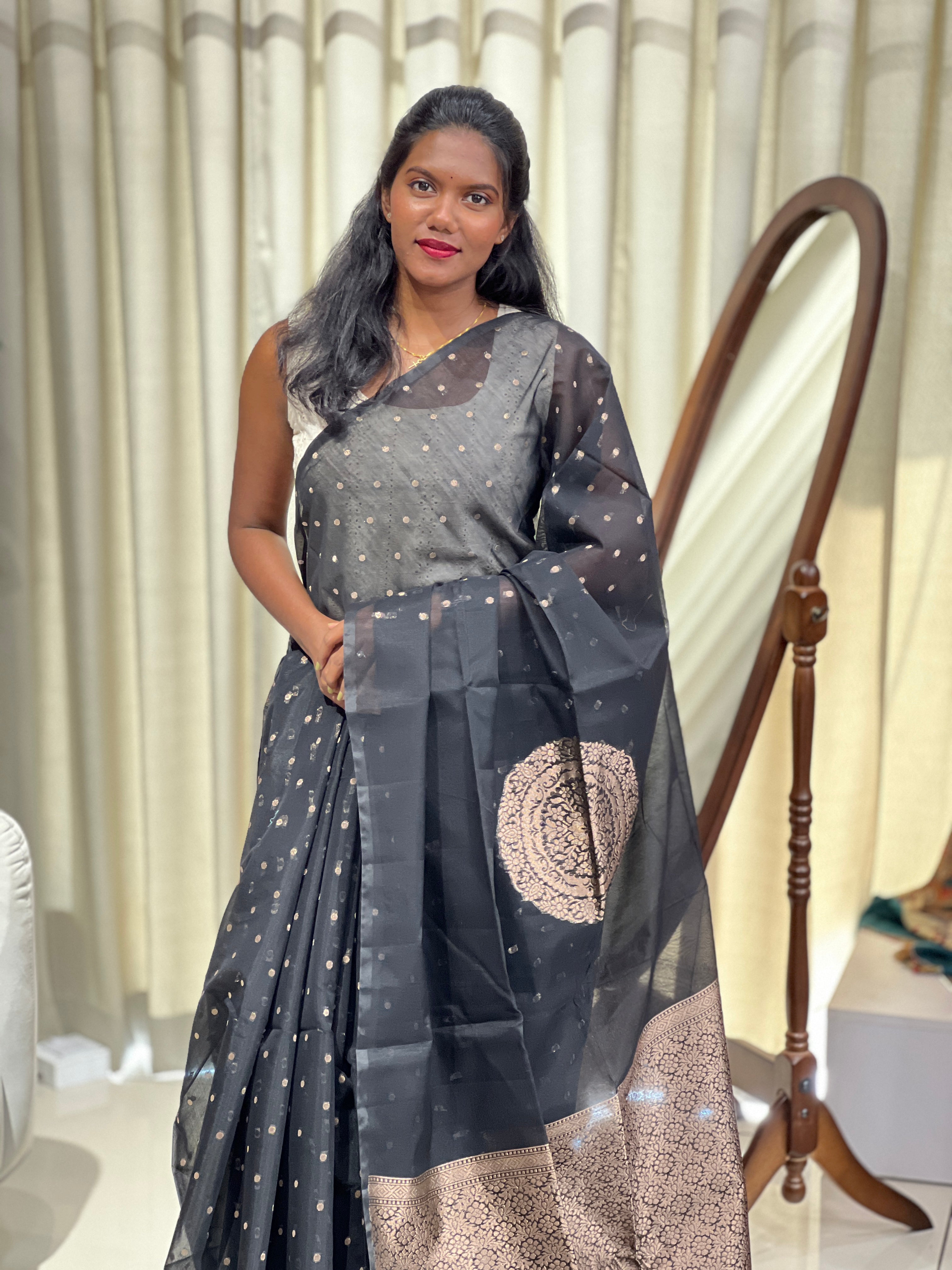 Zari Woven Cotton Silk Saree | YNG1017