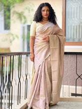 Pink Zari Weaving Semi Silk Saree | KF116