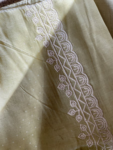 Point Embroidery Detailed Tussar Finish Saree | SUN333