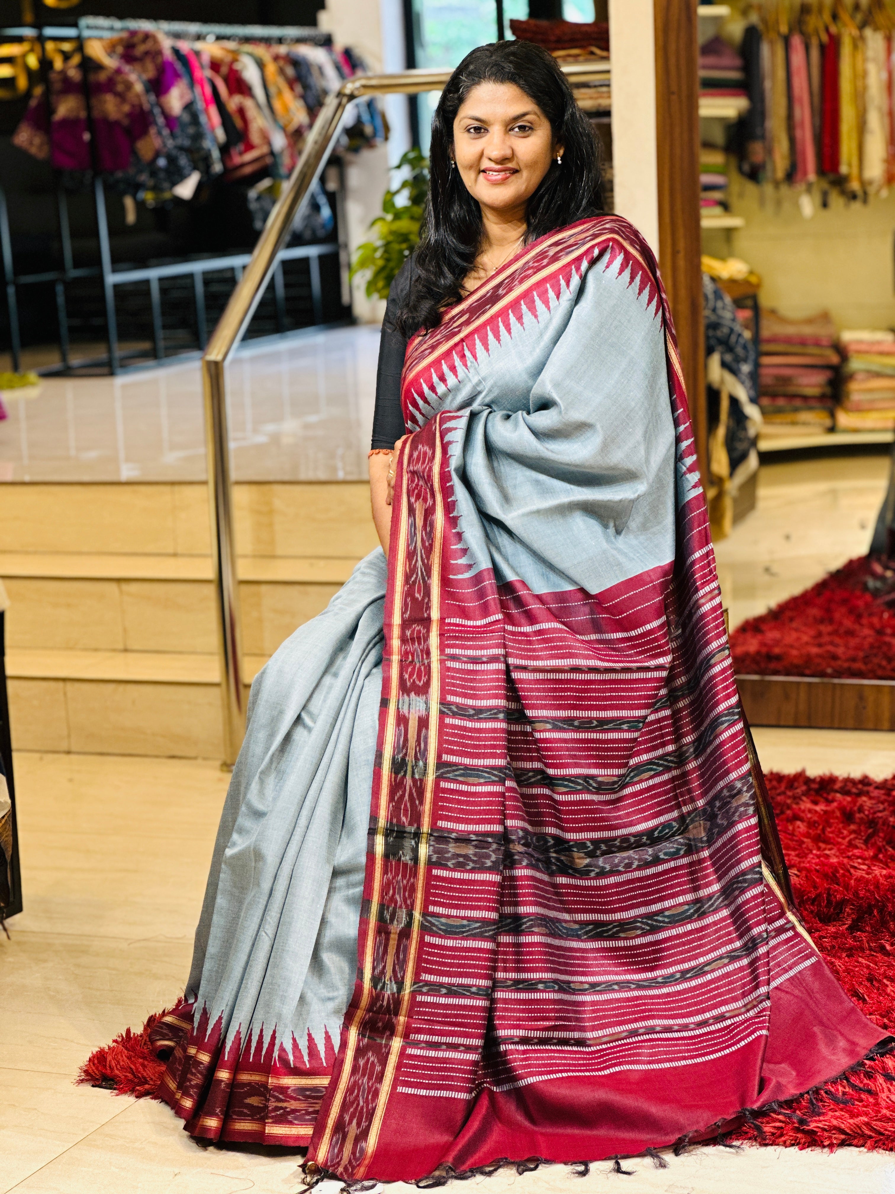 Pochampalli Designed Tussar Silk Saree |  PD825