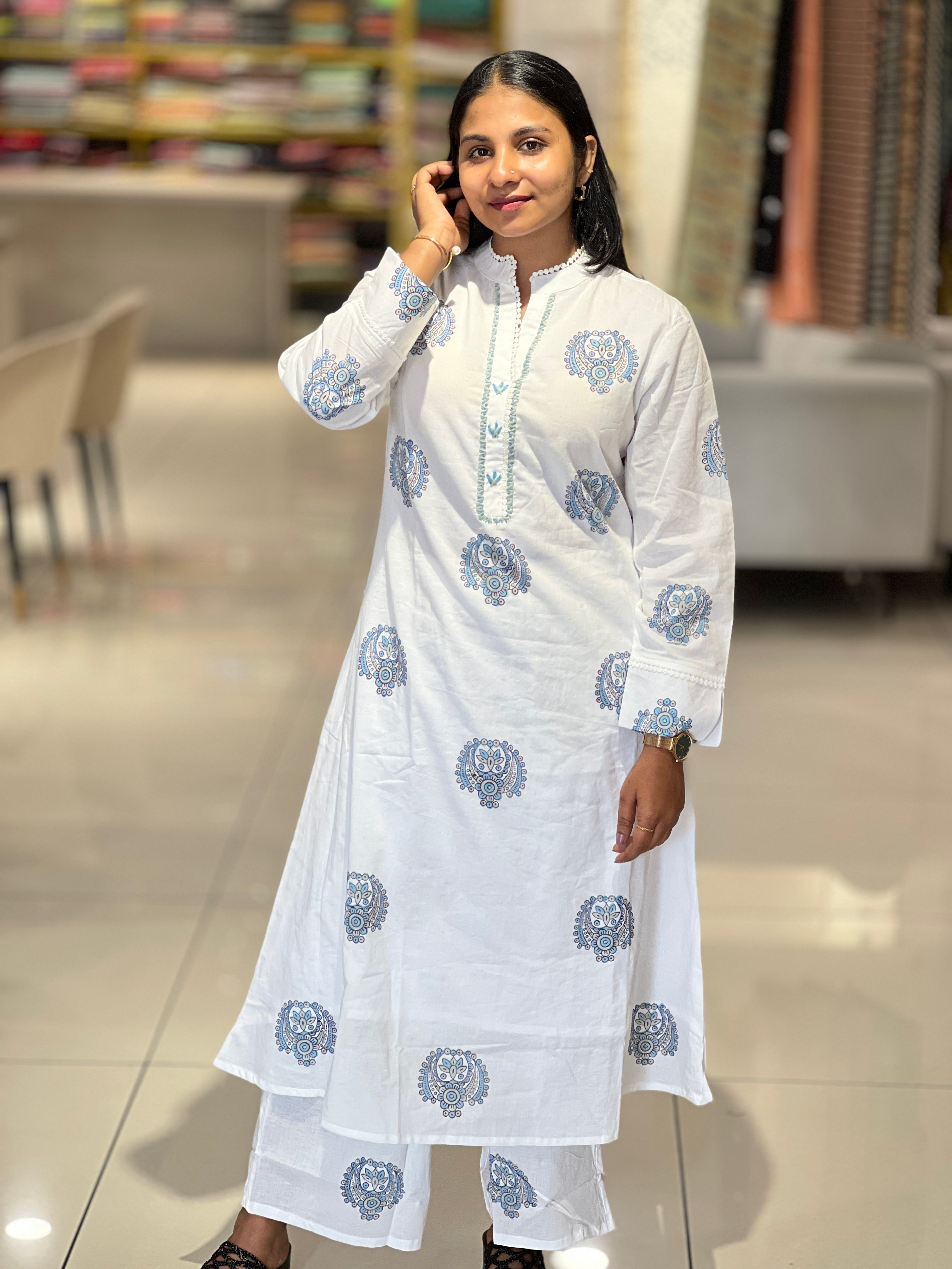 Printed Cotton Kurta | PGI208