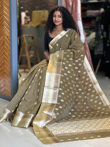 Banarasi Pattern Cotton Blended Saree | NO139