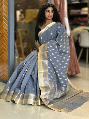 Banarasi Pattern Cotton Blended Saree | NO138
