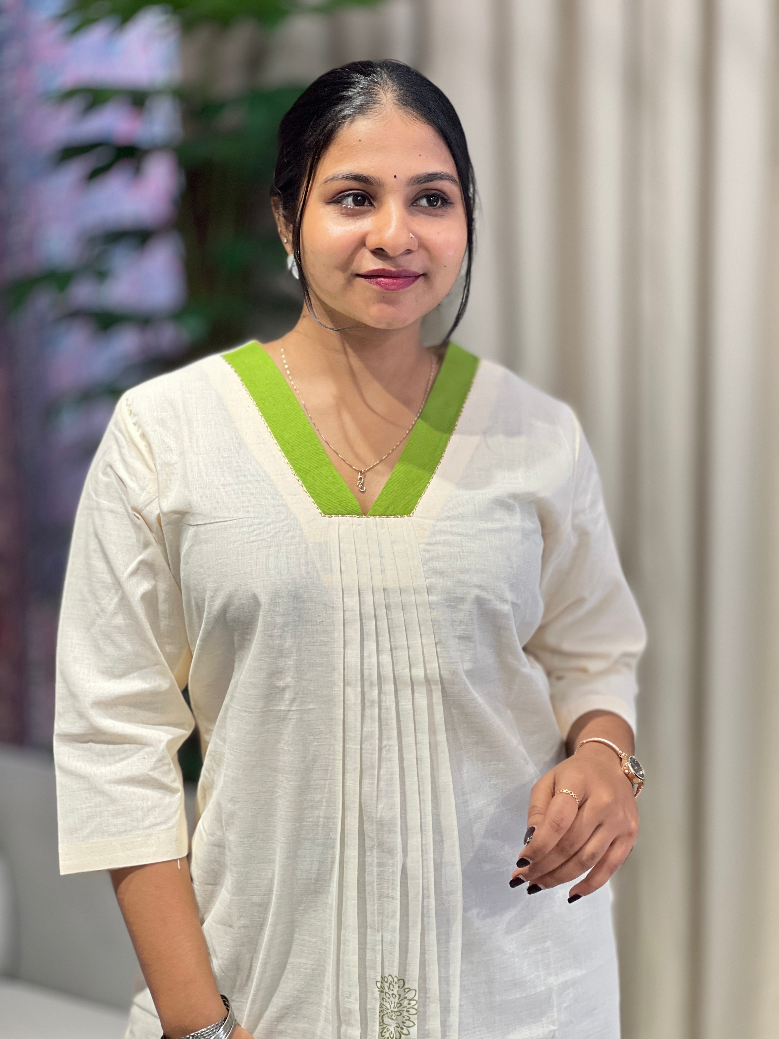 Digital Print Cotton Kurta | DNT988