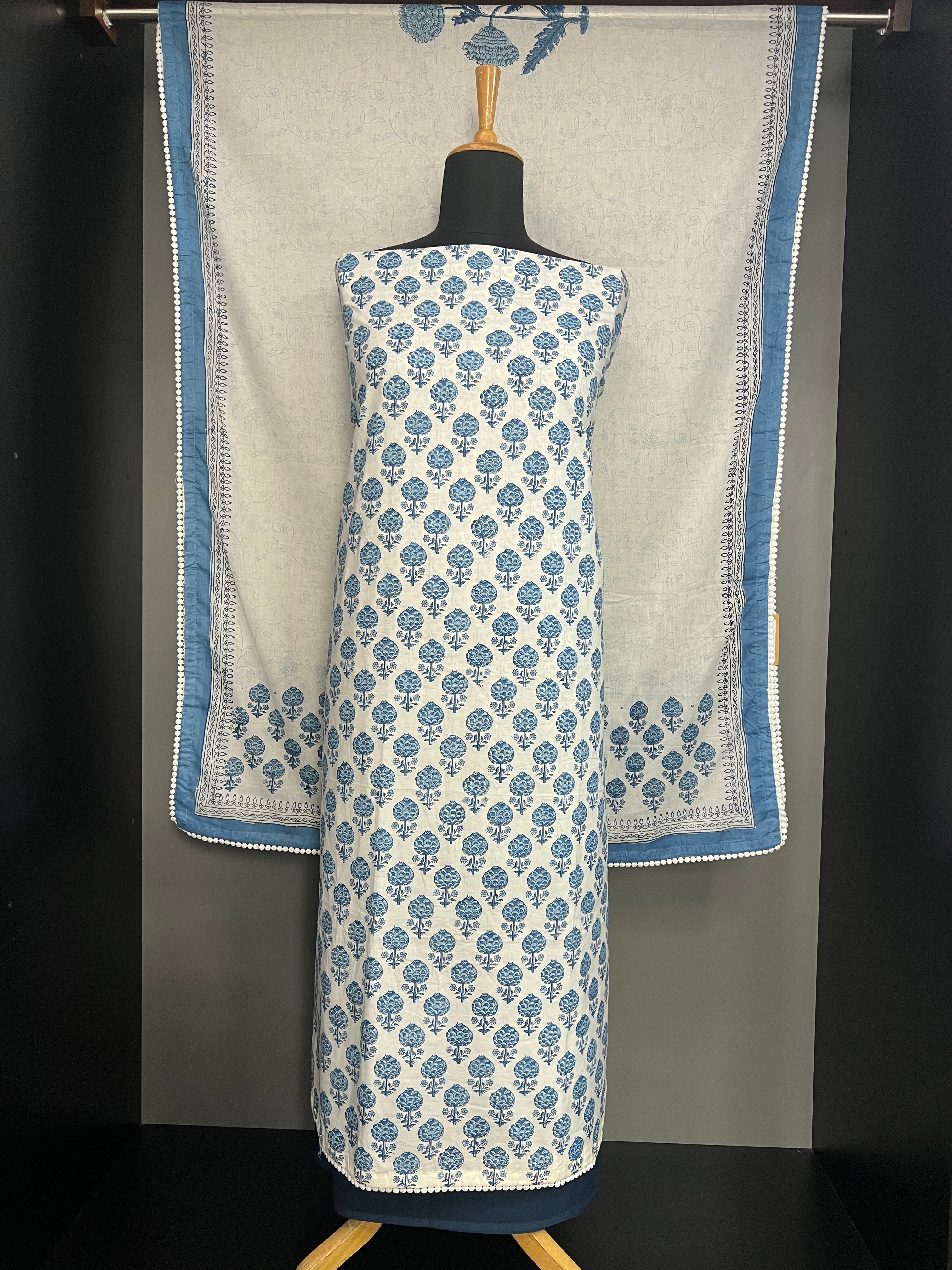 Block Printed Cotton Salwar Set | HE252