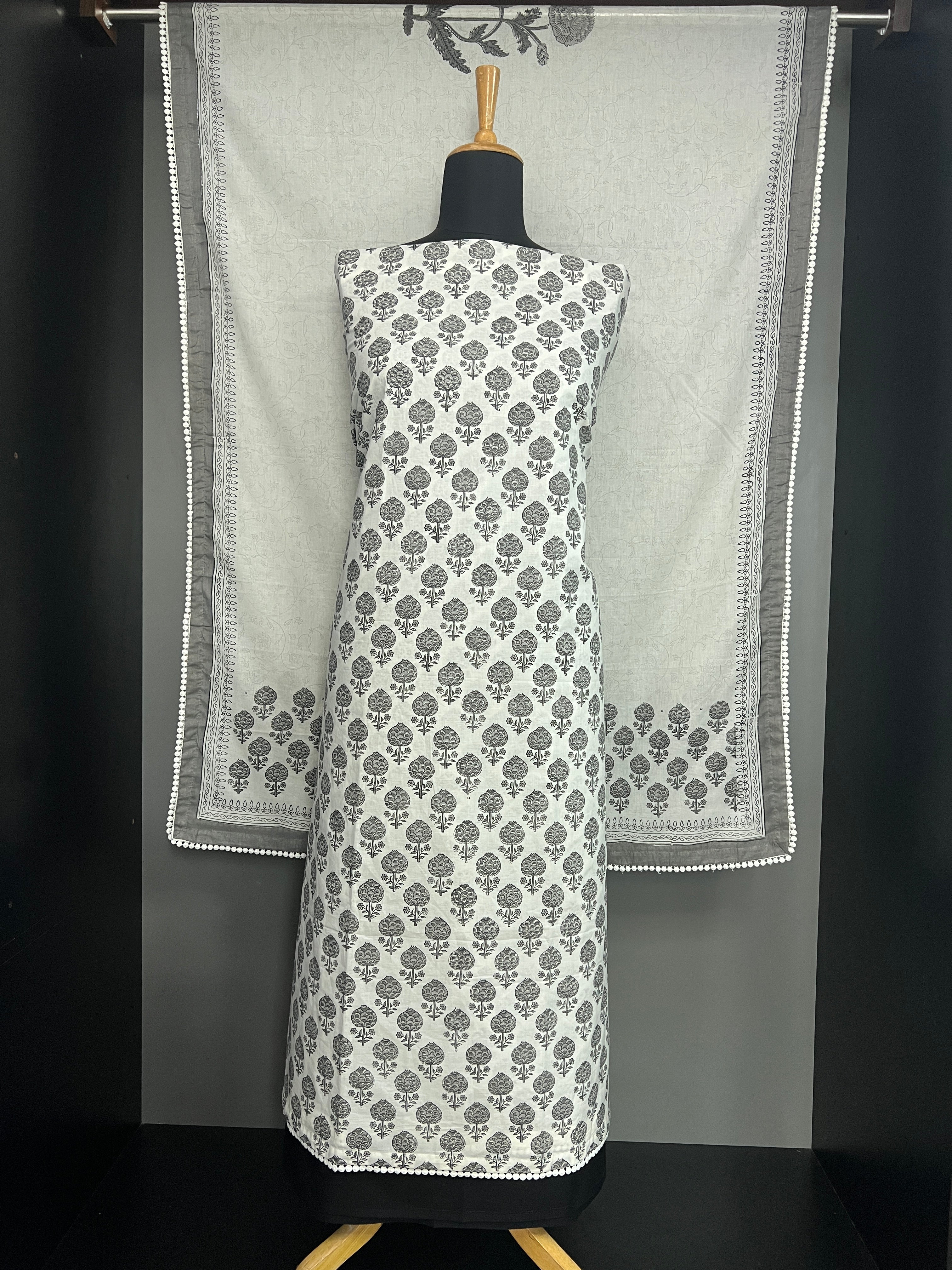Block Printed Cotton Salwar Set | HE251