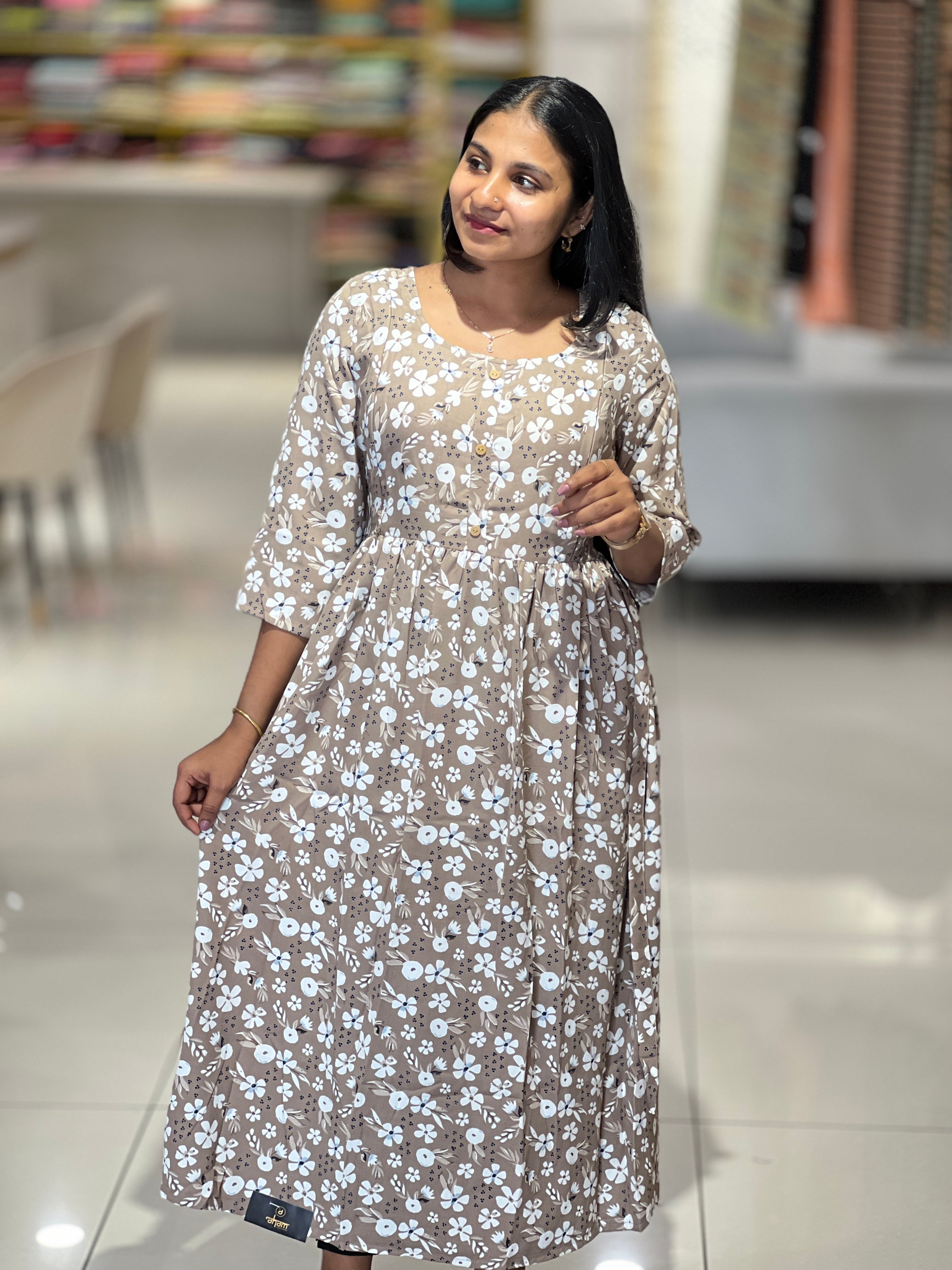 Floral Digital Printed Rayon Kurta | VSI104