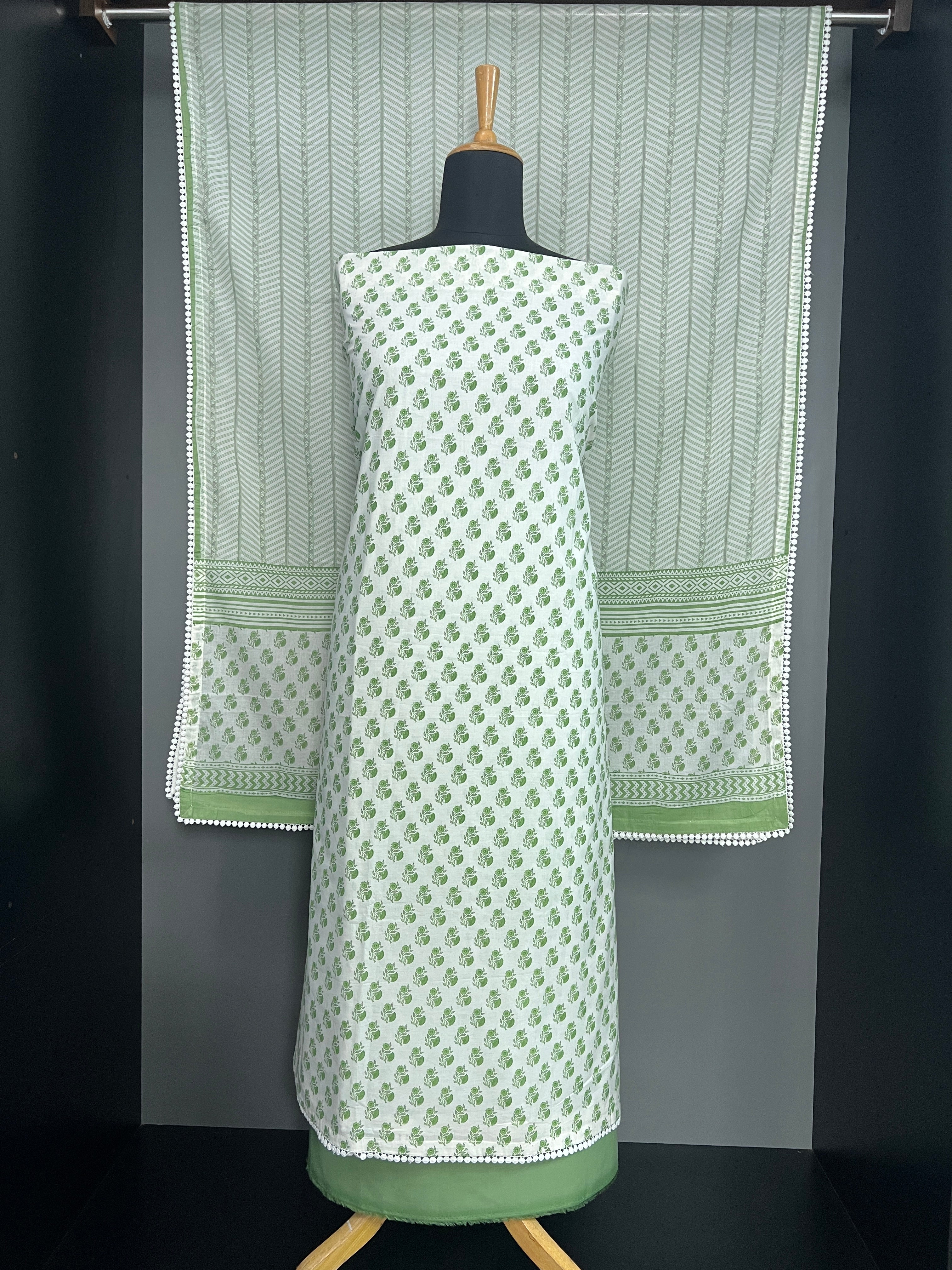 Block Printed Cotton Salwar Set | HE254