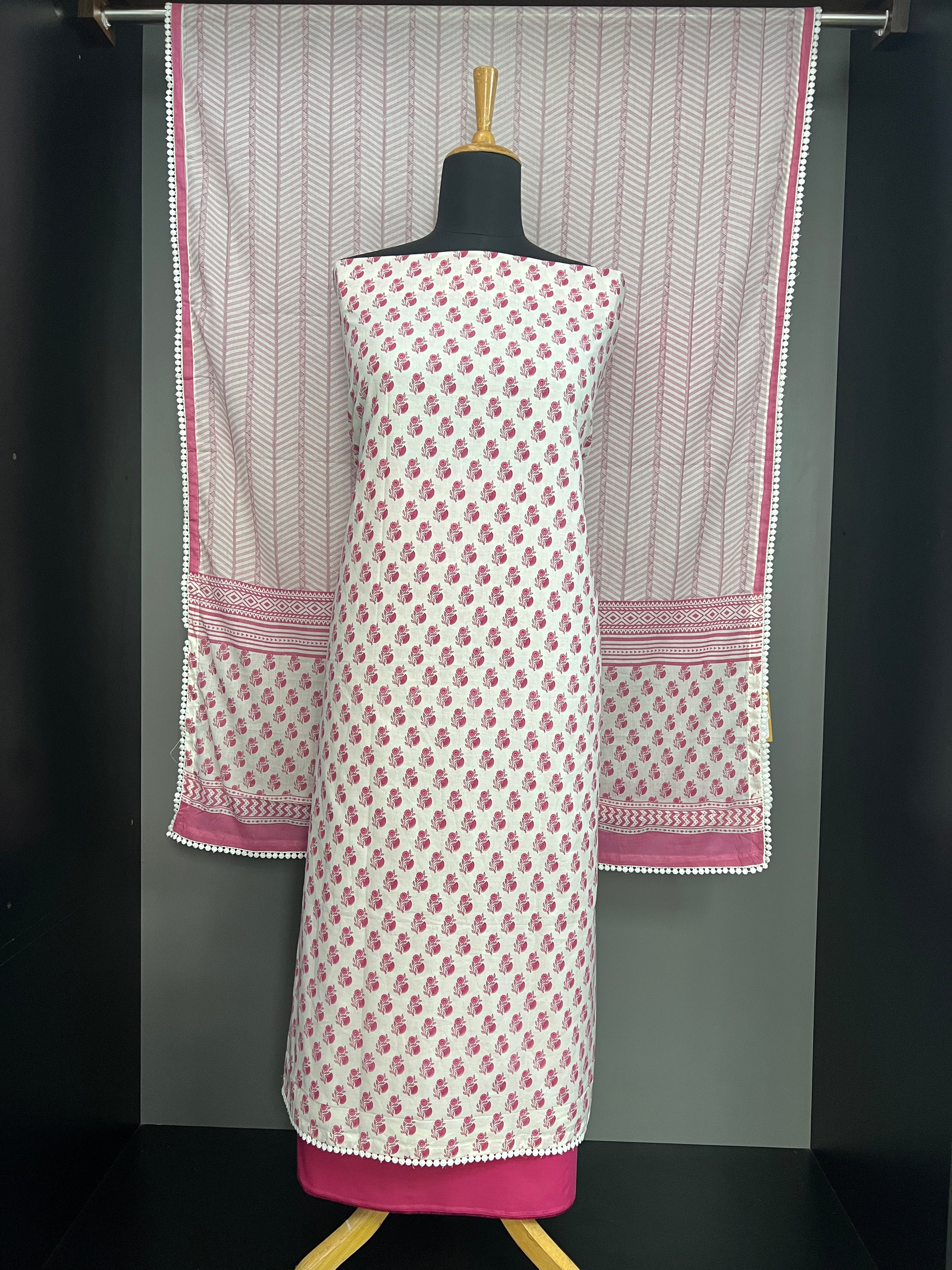 Block Printed Cotton Salwar Set | HE255