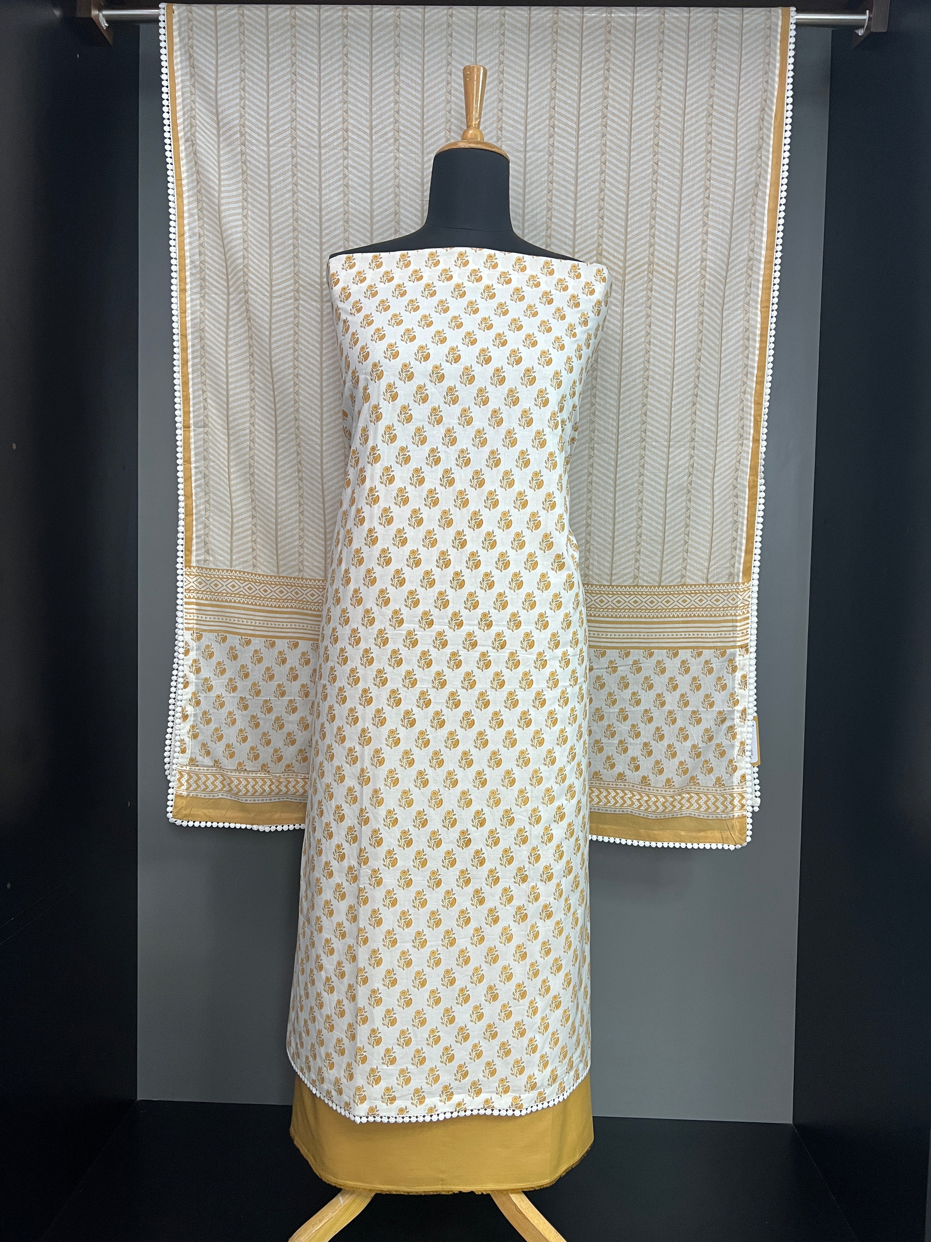 Block Printed Cotton Salwar Set | HE253