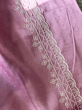 Point Embroidery Detailed Tussar Finish Saree | SUN335