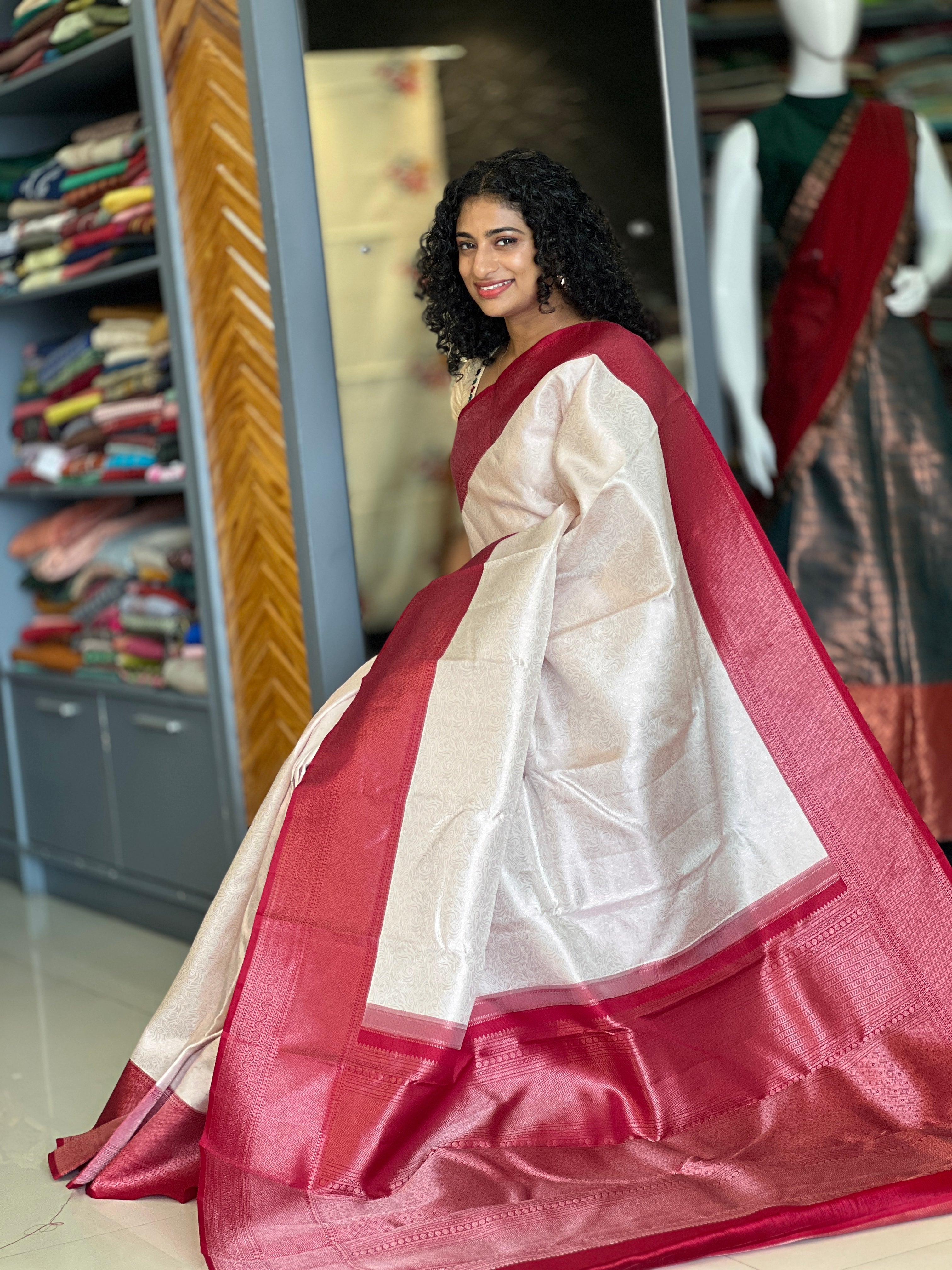 Hand Woven Kanchipuram Saree | BAS128 – Aham Designer Boutique